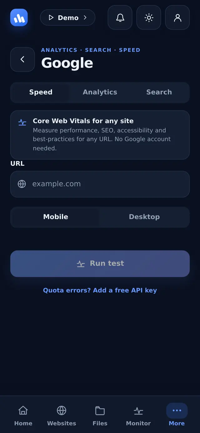 Google PageSpeed tools